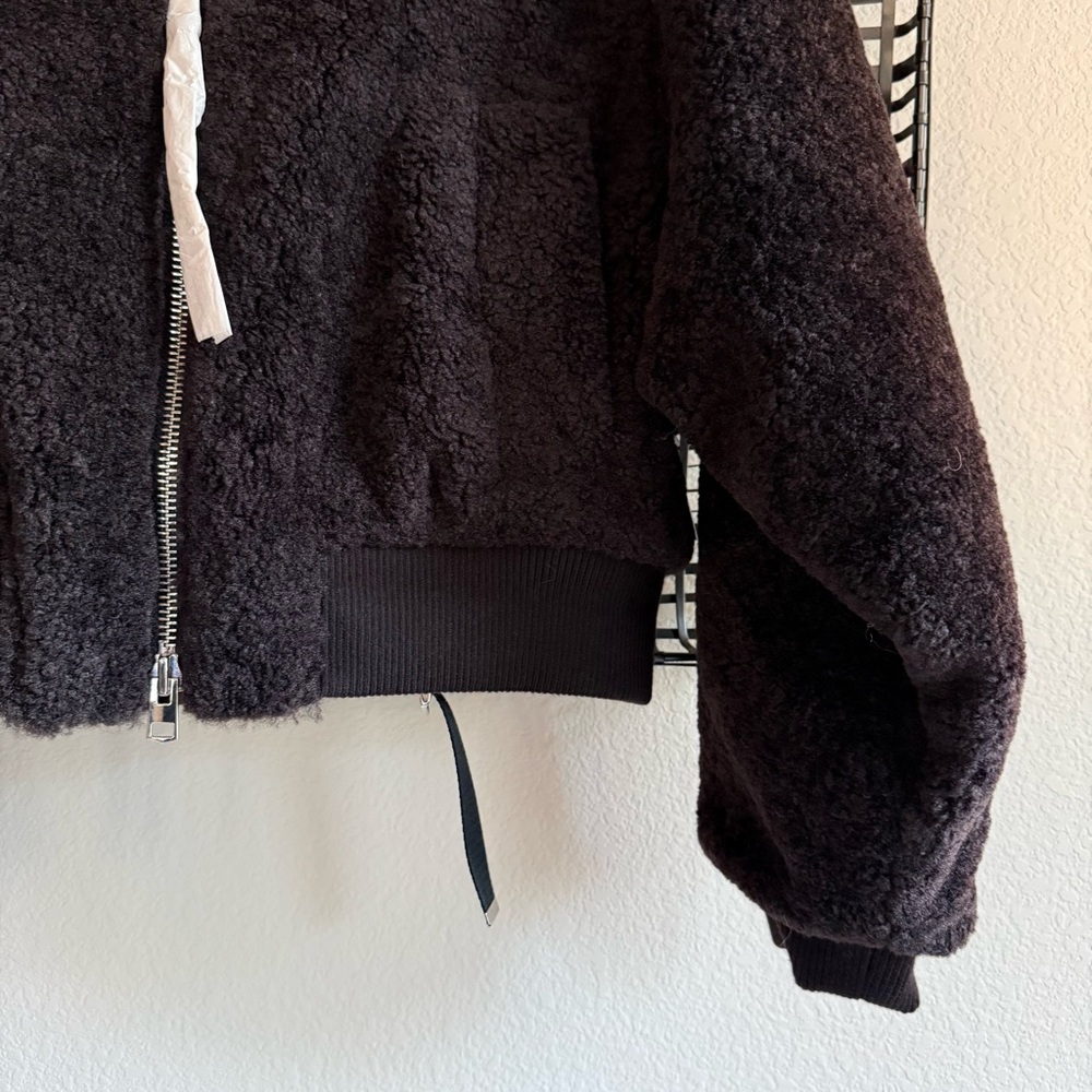 Agolde Iona skye jacket in chocolate - Picture 3 of 8